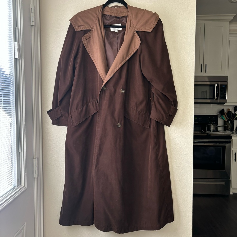 VTG Suede Petite Sophisticate Sz 10 M Buttery Soft Espresso Brown Womens Coat